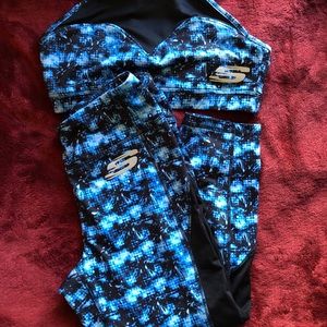 Sketchers athletic sports bra and capri